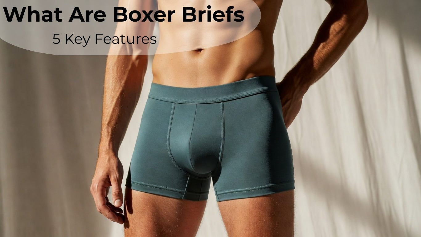 Men wearing boxer briefs showing supportive snug fit