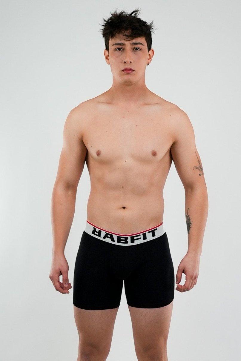 Micro Modal - Boxer Brief Black White