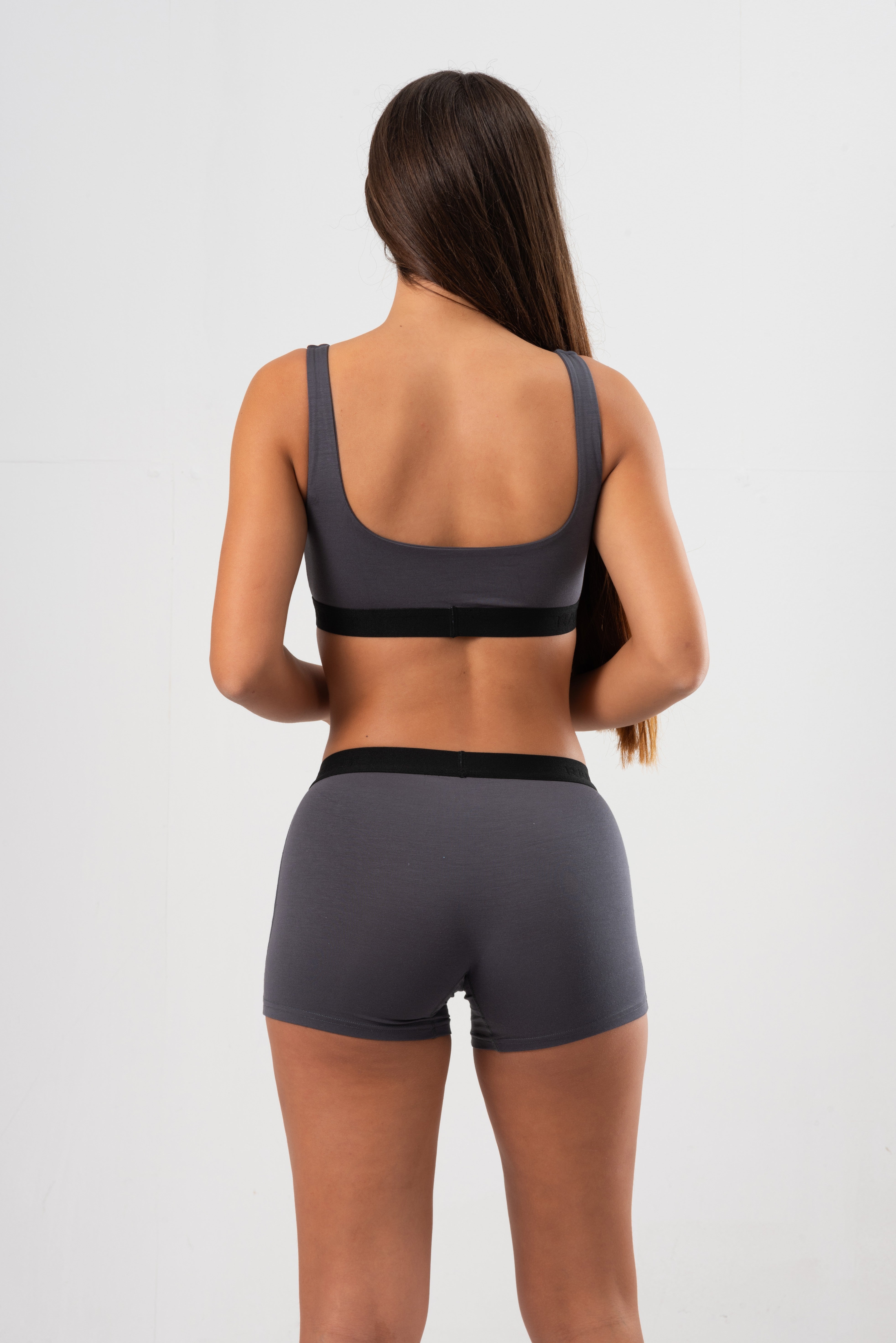 Micro Modal - Boyshort Shadow Grey