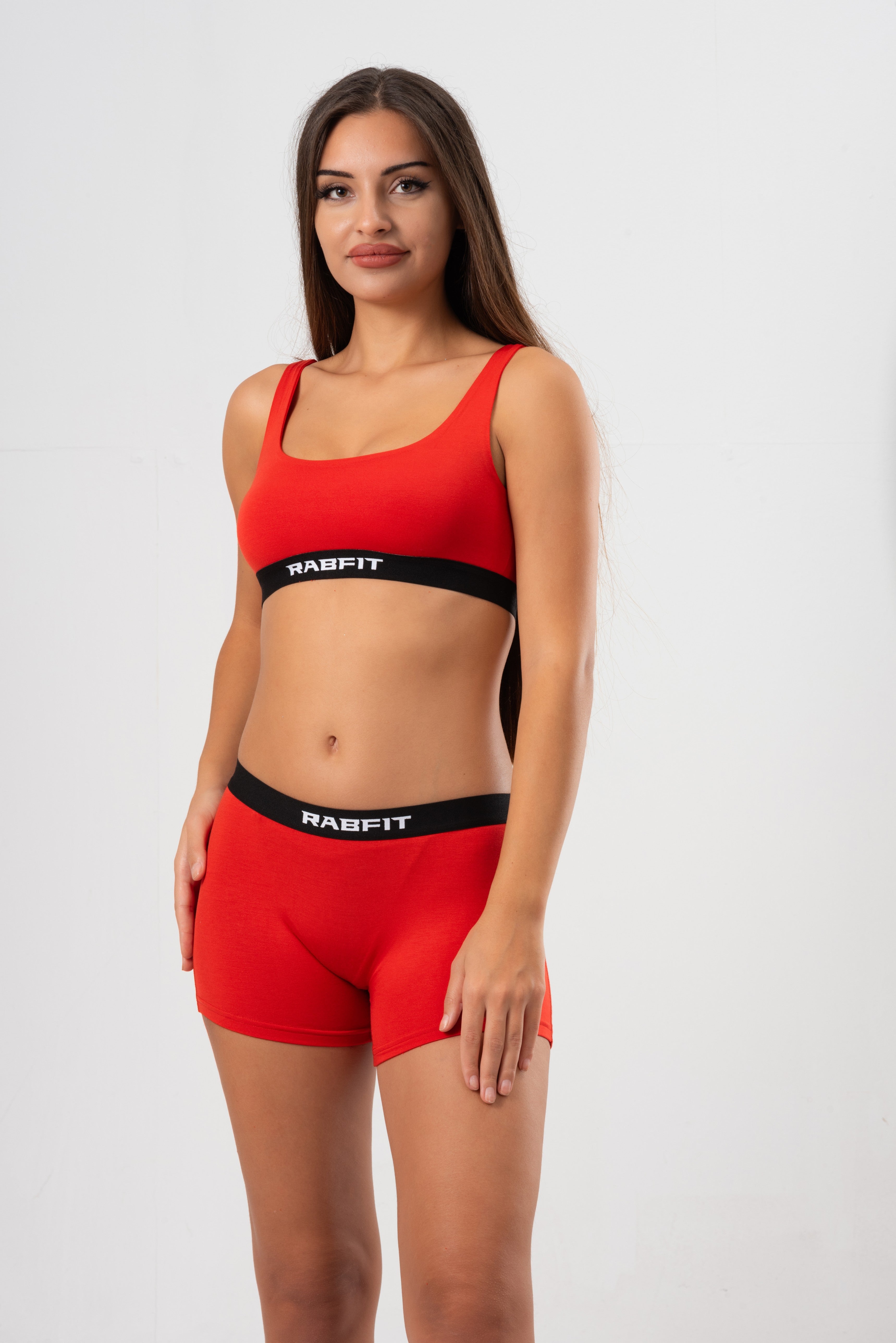 Micro Modal - Boyshort Love Red