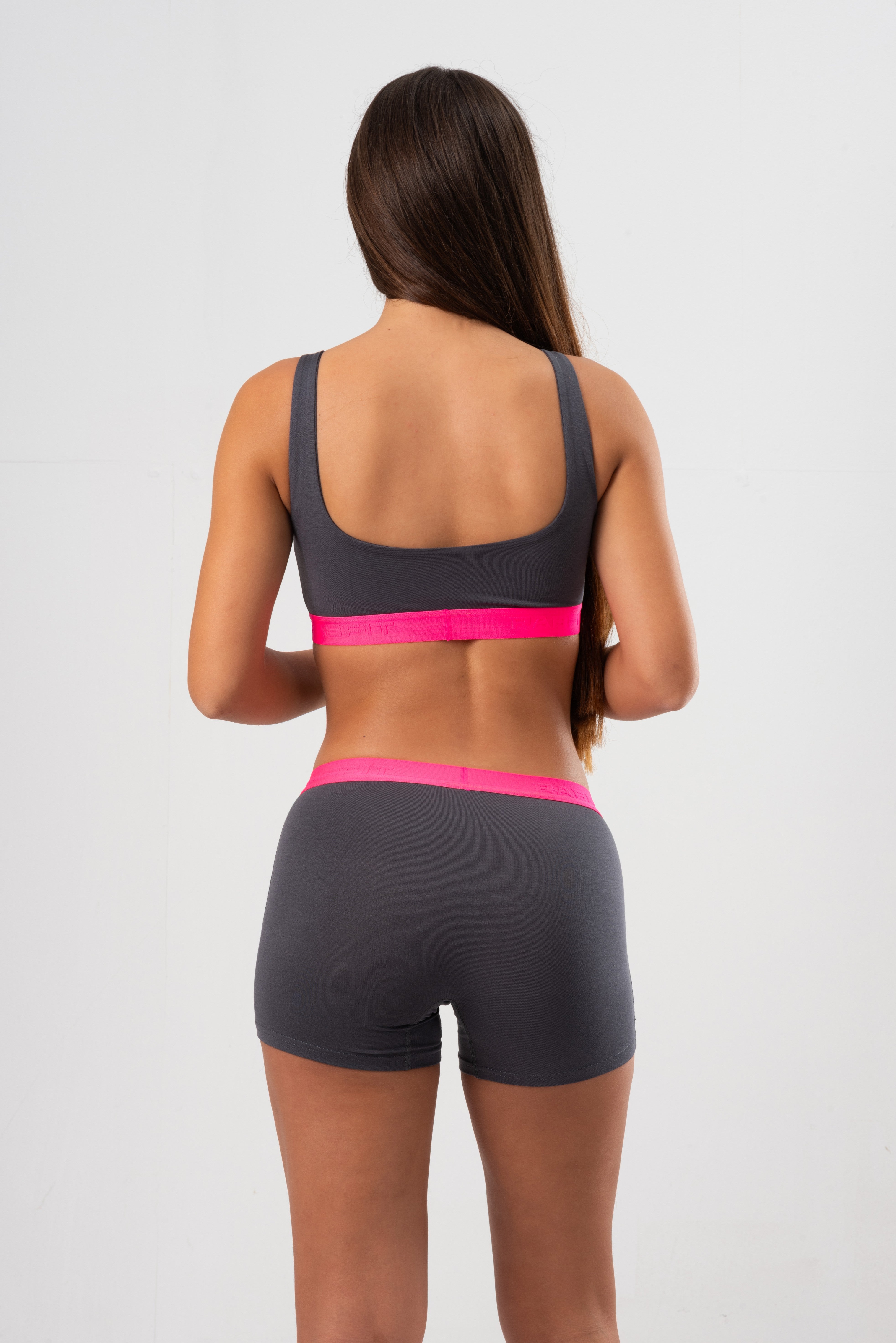 Micro Modal - U Bralette Shadow Grey Pink