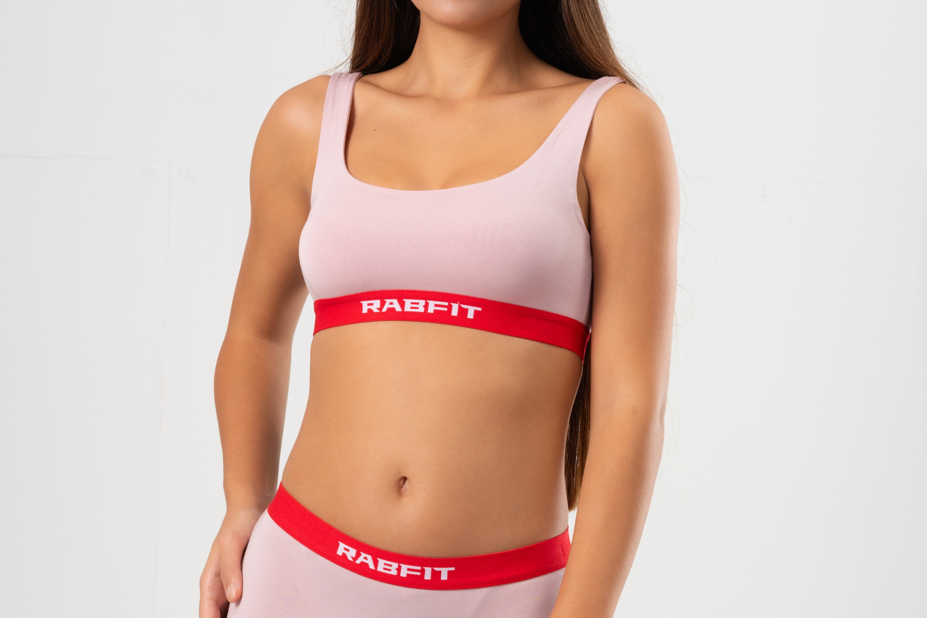 Micro Modal - U Bralette Powder Pink Red
