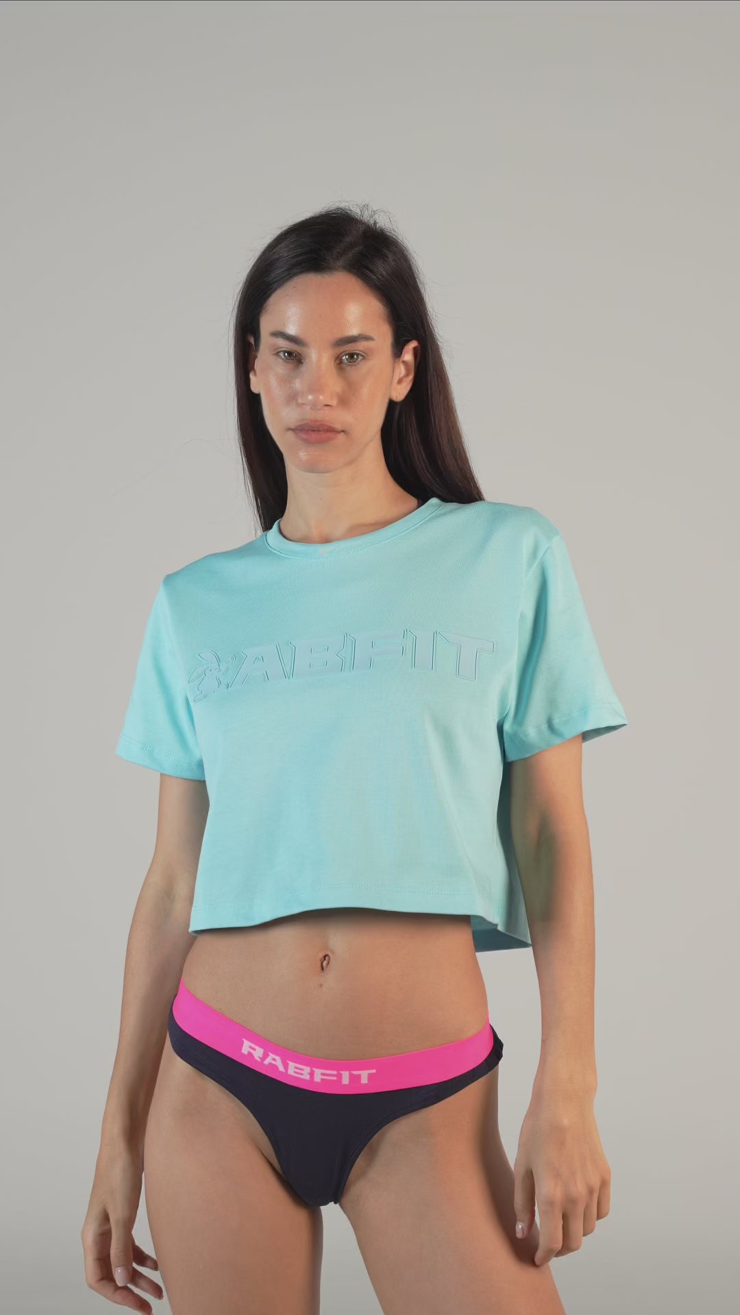 Cotton - Tee Crop Print Blue