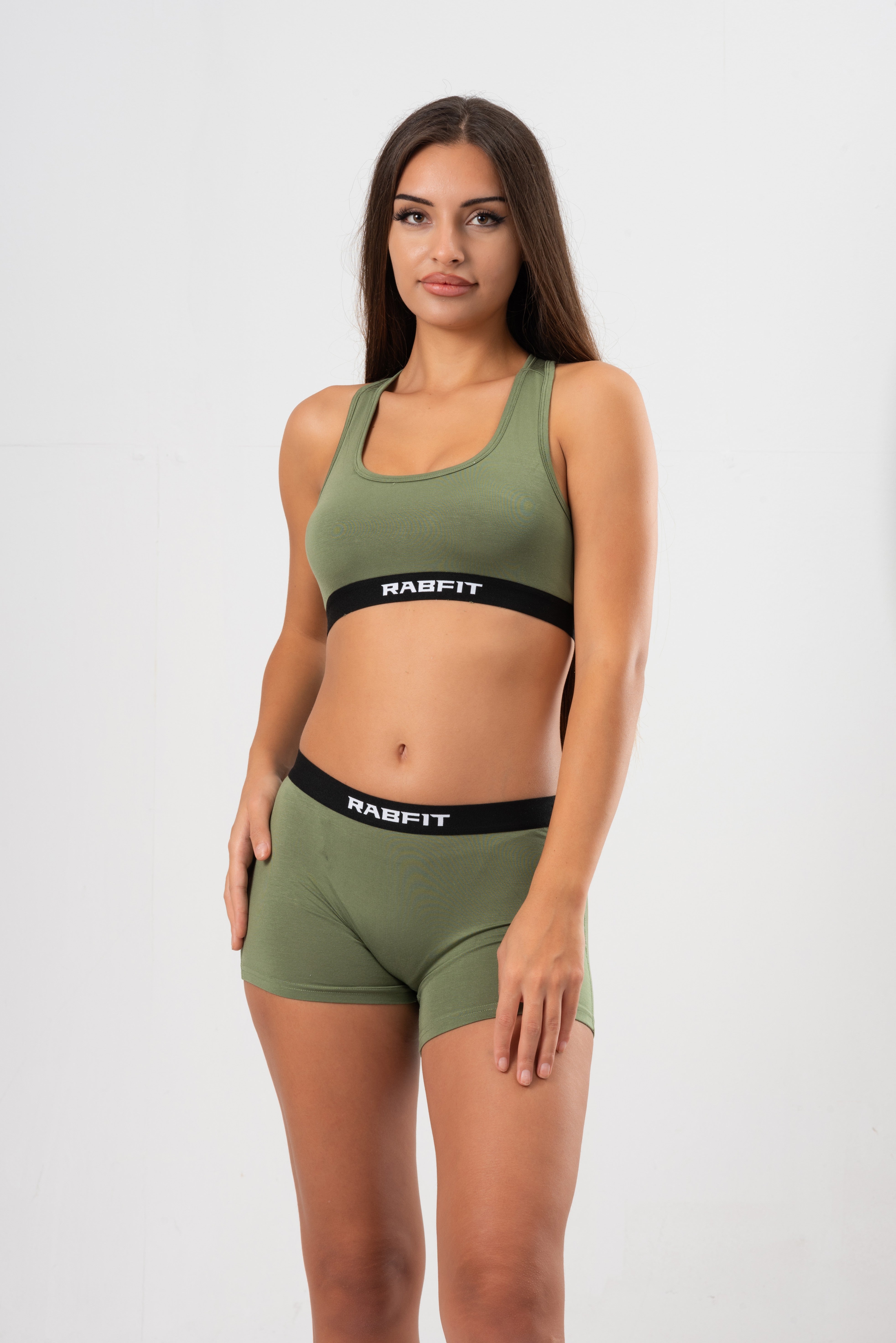 Micro Modal - Boyshort Military Green