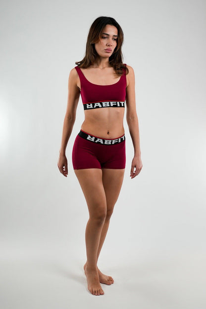 Micro Modal - Boyshort Burgundy
