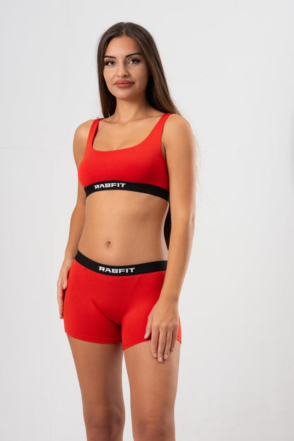 Micro Modal - Boyshort Love Red