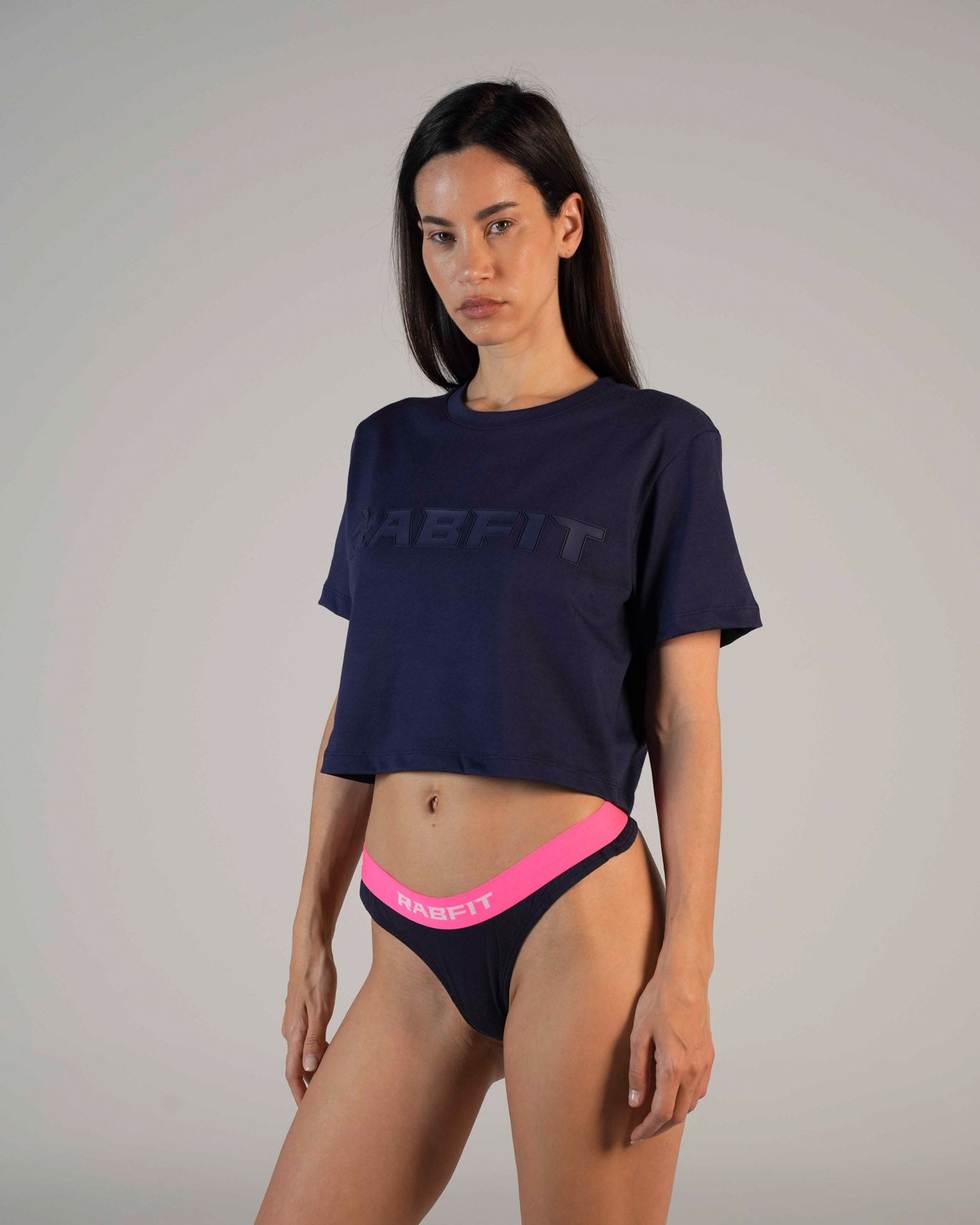 Cotton - Tee Crop Print Navy