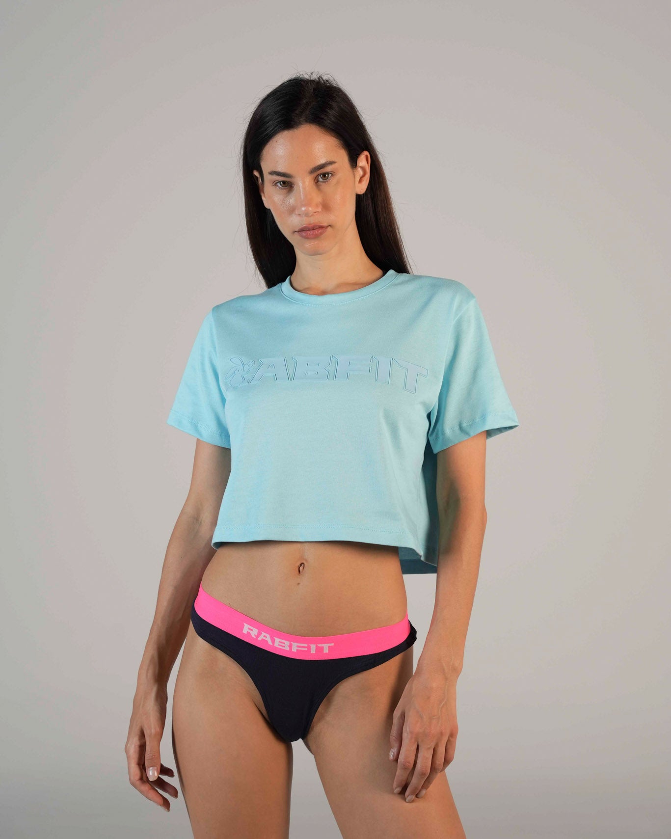 Cotton - Tee Crop Print Blue