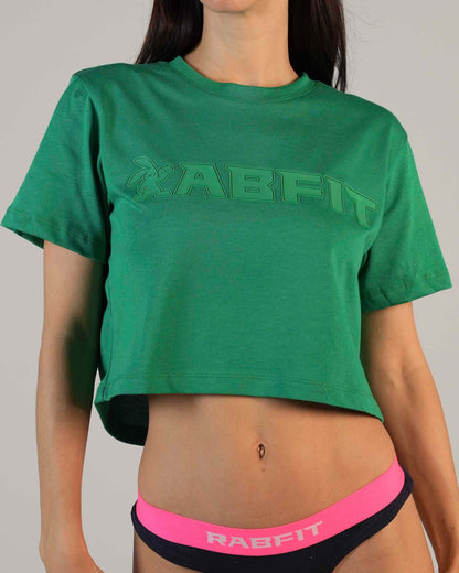 Cotton - Tee Crop Print Green