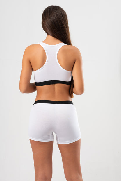Micro Modal - Sport Bralette Brilliant White