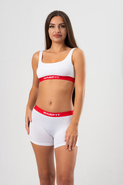 Micro Modal - U Bralette Brilliant White Red