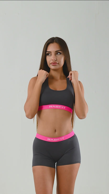 Micro Modal - Boyshort Shadow Grey Pink