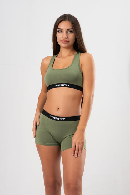 Micro Modal - Boyshort Military Green