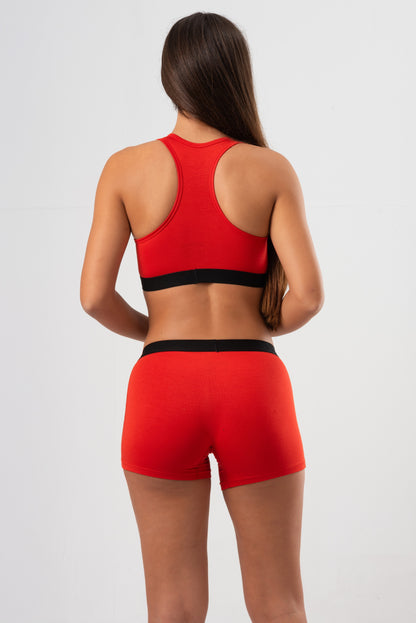 Micro Modal - Sport Bralette Love Red